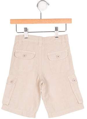 Emile et Ida Boys' Linen-Blend Cargo Shorts w/ Tags
