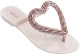 Thumbnail for your product : Melissa Shoes Big Heart Chrome Ad Sandals