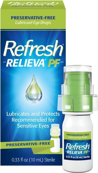 Refresh RefreshRelievaPFPreservative-FreeArtificialTearsLubricantEyeDrops-0.33floz(10mL)