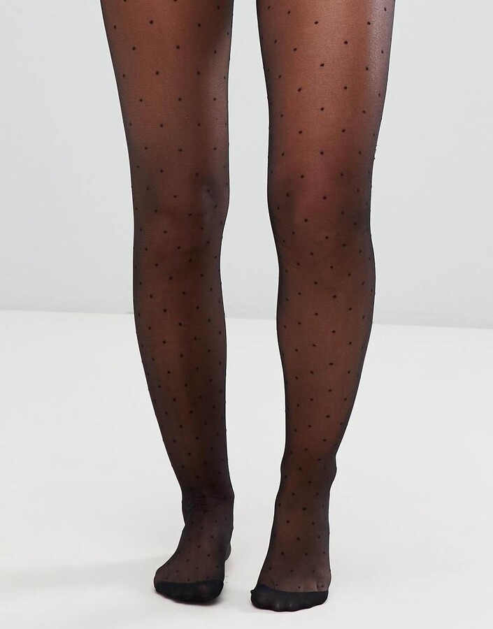 black tights with design