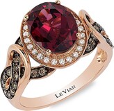 Thumbnail for your product : LeVian 14K Strawberry Gold®, Raspberry Rhodolite®, Chocolate & Vanilla Diamond® Ring