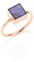 Thumbnail for your product : ginette_ny Wise Ever Lapis Lazuli & 18K Rose Gold Square Ring