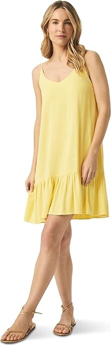 Splendid Gisele Mini Dress Women's Dress Buttercup : LG (Women's 10-12), Linen/Viscose