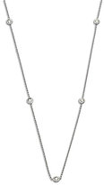 Thumbnail for your product : Roberto Coin 18K White Gold Diamond Station Necklace