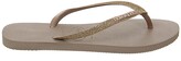 Thumbnail for your product : Havaianas Slim Glitter Flip Flops Rose Gold