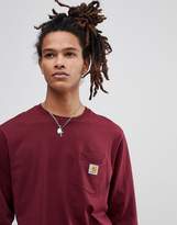 Thumbnail for your product : Carhartt WIP Long Sleeve Pocket T-Shirt In Red