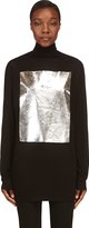 Thumbnail for your product : Rad Hourani Rad by Black Silver Foil Turtleneck