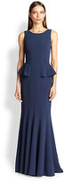 Thumbnail for your product : BCBGMAXAZRIA Crepe Peplum Gown