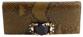 Thumbnail for your product : Gucci olive and moss python 'Broadway' evening clutch