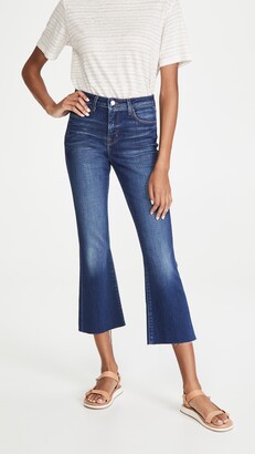 L'Agence Kendra High Rise Crop Flare Jeans