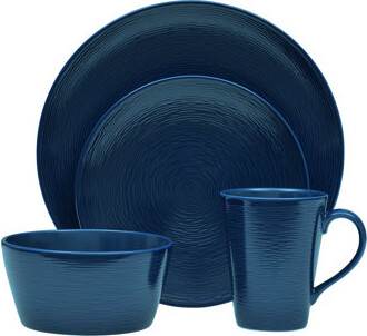 Noritake Colorscapes Swirl 4-Piece Coupe Place Setting Service for 1