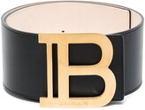 Thumbnail for your product : Balmain B-logo wide belt