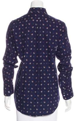 Steven Alan Embroidered Button-Up Top