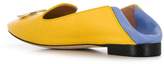 Thumbnail for your product : Emilio Pucci Yellow and Blue Lizard Effect Logo Loafers
