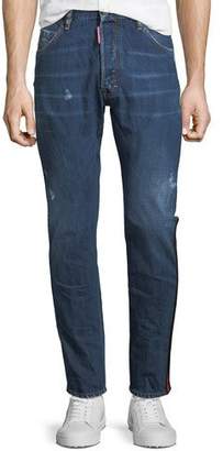 DSQUARED2 Kenny Dark-Wash Straight-Leg Jeans