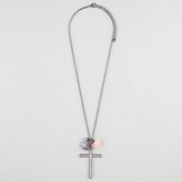 Thumbnail for your product : Full Tilt Rhinestone Cross/Heart/Flower Charm Necklace