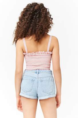 Forever 21 Striped Crop Top