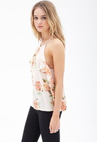 Thumbnail for your product : Forever 21 Floral Chiffon Halter Top