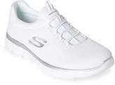 Thumbnail for your product : Skechers White & Silver Summits Running Sneakers