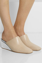 Thumbnail for your product : Reed Krakoff Leather wedge mules