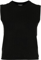 Thumbnail for your product : Chanel Pre Owned 1990s CC ribbed sleeveless top