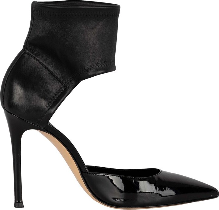 Gianvito Rossi Women's Leather Ankle Strap Pump Heels - '10 (Authentic Pre-Loved)