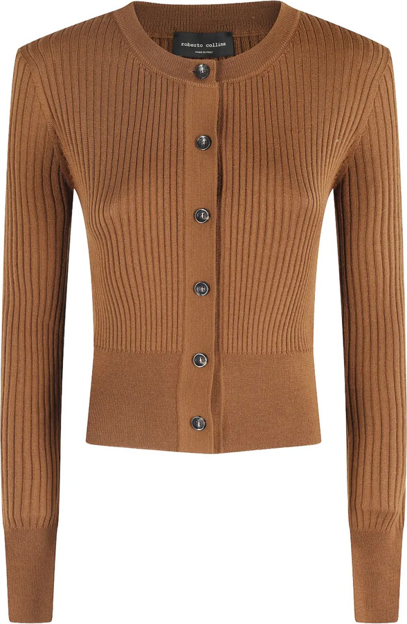 Roberto Collina Ribbed Button Cardigan
