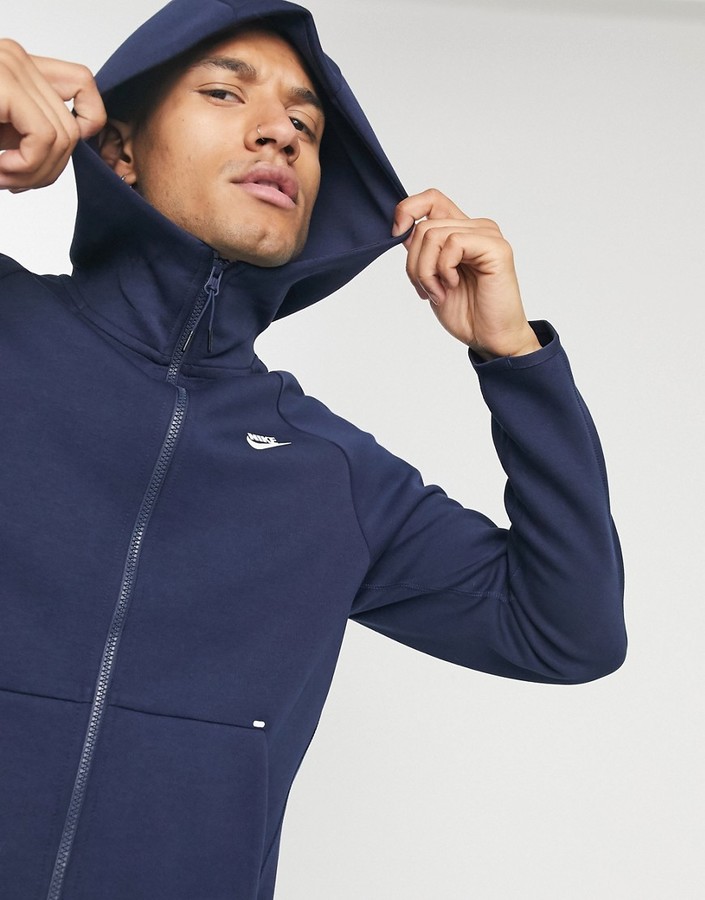 nike tech fleece hoodie blue