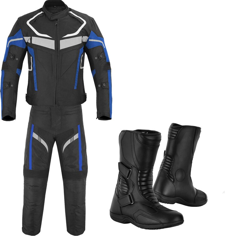 Profirst 6 Packs Cordura Motorcycle Jacket (Grey) -TEXTILE JACKETS