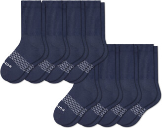 Bombas Youth Calf Sock 8-Pack - Solids Mix - Y - Cotton - ShopStyle