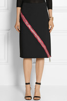 Thumbnail for your product : Christopher Kane Zip-detailed stretch-cady skirt