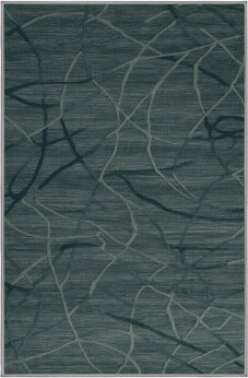East Urban Home Machine Washable Abstract Gray Area Rug