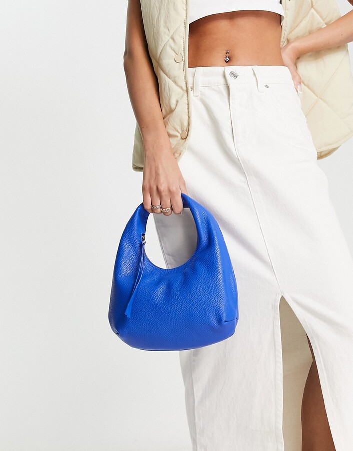 And other stories & leather bag in blue - ShopStyle Clutches