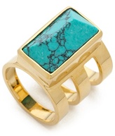 Thumbnail for your product : Paige Novick Isabelle Collection 3 Row Ring with Stone Inset