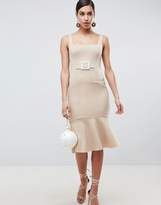 Thumbnail for your product : ASOS Design Pencil Dress With Contrast Buckle