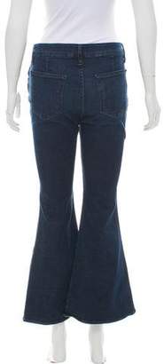 Frame Denim Mid-Rise Flared Jeans
