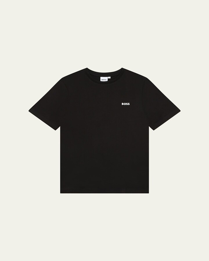 HUGO BOSS Boy's Contrast Logo-Print T-Shirt, Size 6