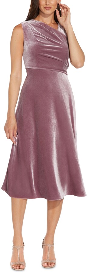 velvet dress fit and flare