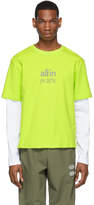 Thumbnail for your product : All In all in SSENSE Exclusive Yellow and White Yiddish Long Sleeve T-Shirt