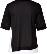Thumbnail for your product : Jil Sander Cotton T-Shirt in Black/White