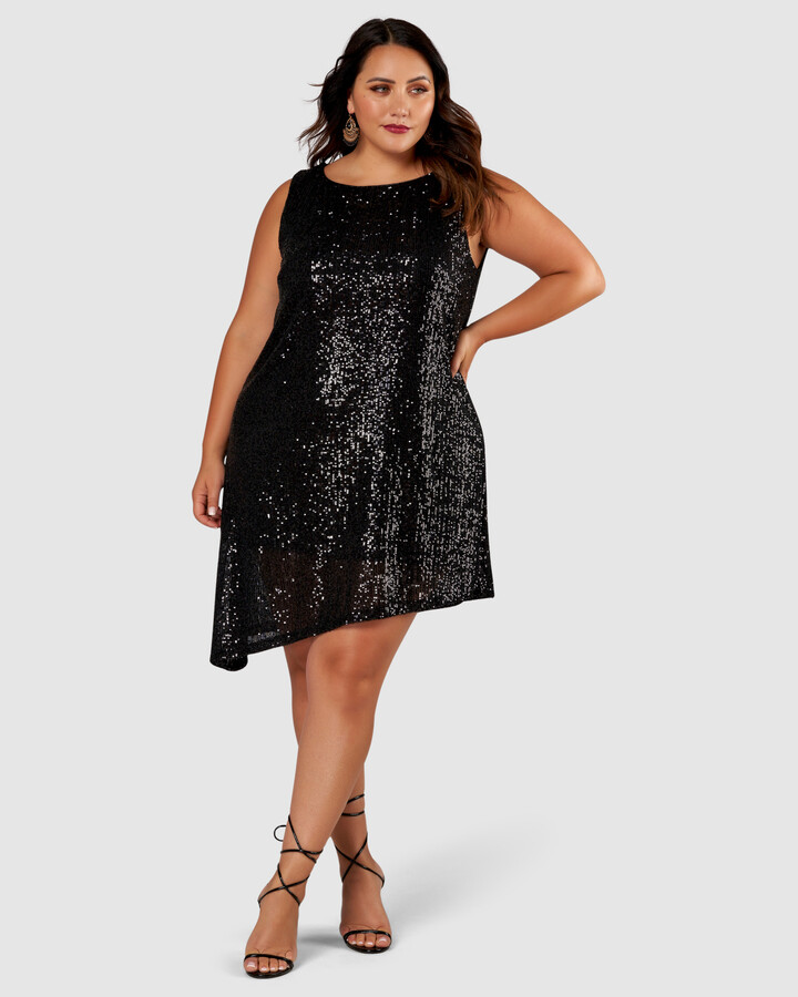 plus size sequin dress australia