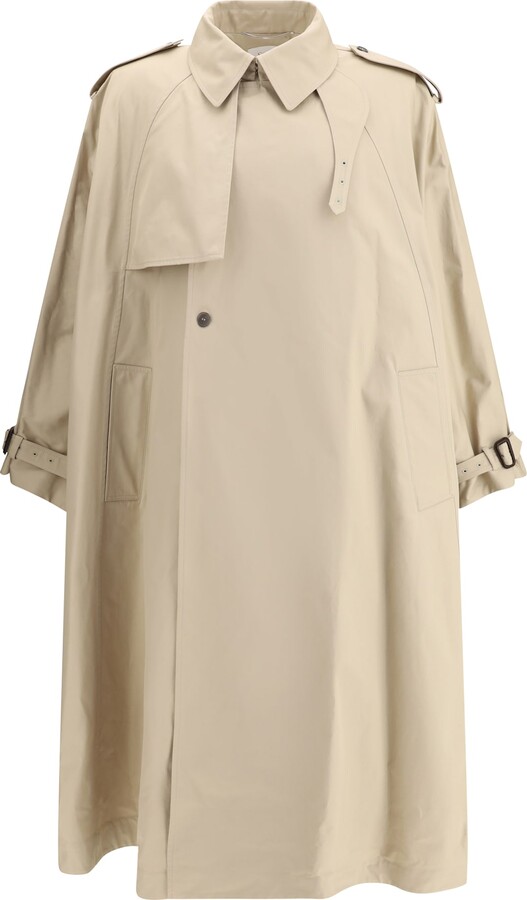 Saint Laurent Cotton Twill Trench Coat