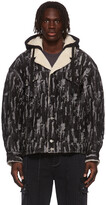 Thumbnail for your product : CHEN PENG Black & Grey Pattern Denim Jacket
