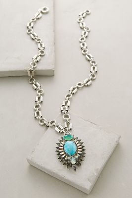 Elizabeth Cole Shimmering Pendant Necklace