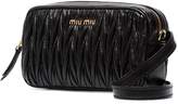 Thumbnail for your product : Miu Miu black Matelassé leather belt bag