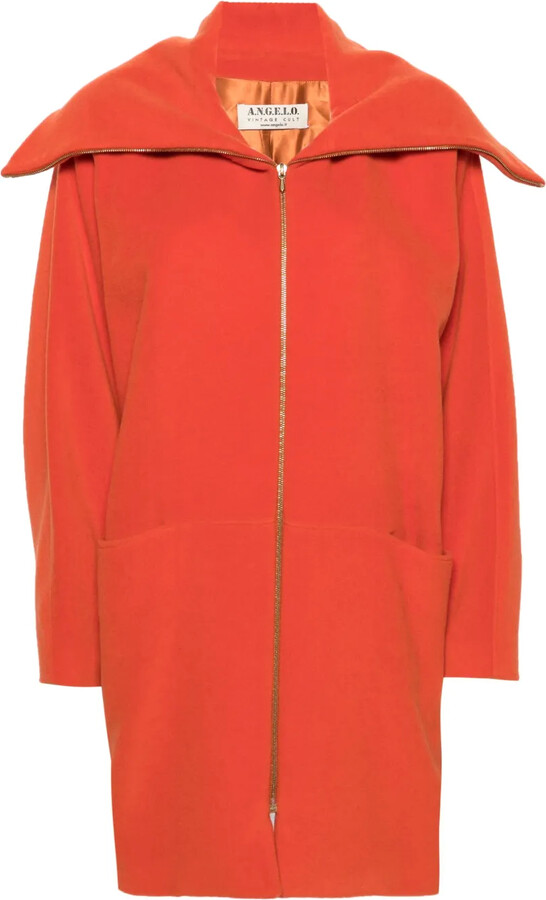 A.N.G.E.L.O. Vintage Cult 1980s Batwing-Sleeve Wool Coat