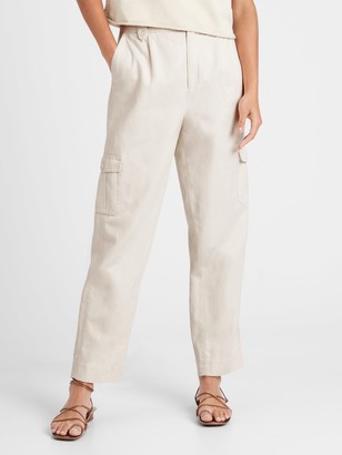 cream utility trousers
