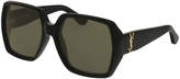 Thumbnail for your product : Saint Laurent Oversized Square Monochromatic Sunglasses