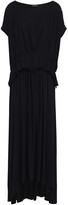 Thumbnail for your product : Ann Demeulemeester Layered Pleated Crepe Midi Dress