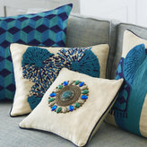 Thumbnail for your product : Jonathan Adler Jaipur Cubes Linen Throw Pillow